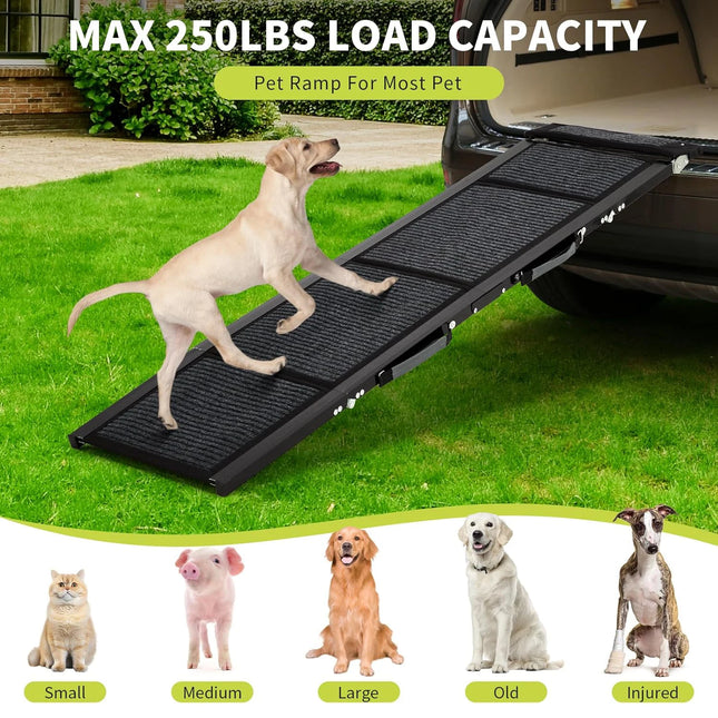 Pet Ramp Collection | Folding Dog Ramp for Bed & Car with Non-Slip Surface | Lightweight Design for Safe Access 1