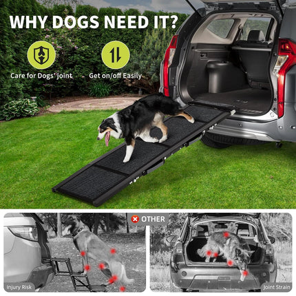 Pet Ramp Collection | Folding Dog Ramp for Bed & Car with Non-Slip Surface | Lightweight Design for Safe Access 5