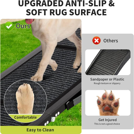 Pet Ramp | Quad-Fold Dog Ramp for Car with Anti-Slip Surface | Easy Access for Large Breeds 1