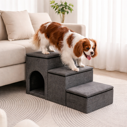 Pet Steps Collection | Foldable Dog Stairs for Bed with Eco-Friendly Design | Easy Access for Pets 1