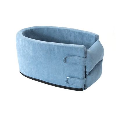 Pet Travel Booster Seat | Soft Padded Car Seat with Safety Harness | Comfortable Design for Dogs and Cats 3
