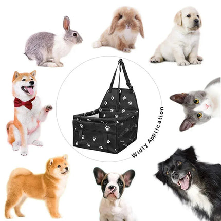 Pet Travel Companion | Travel Bag with Car Seat for Pets | Waterproof & Collapsible Design for Safe Journeys 3