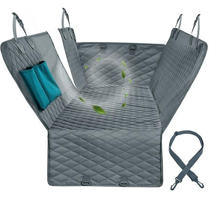Pet Travel | Dog Car Seat Cover with Safety Clips & Mesh Center | Eco-Friendly Design for Secure Travel 7