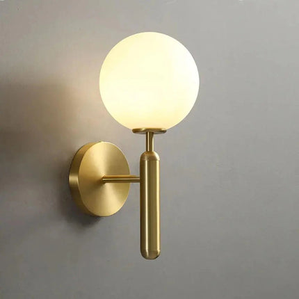 Pilar Globe Sconce | Timeless Minimalist Wall Light with Dual Glass Options | Elegant Design for Ambient Illumination 2