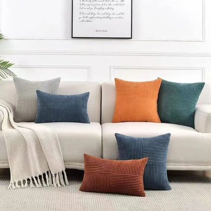 Decorative Pillow Covers, Corduroy Throw Pillow Case with Hidden Zipper – image 10