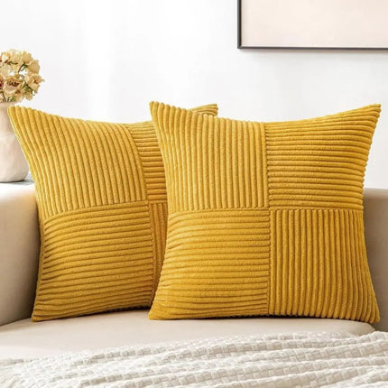 Decorative Pillow Covers, Patchwork Sofa Cushion Cover for Couch and Bed