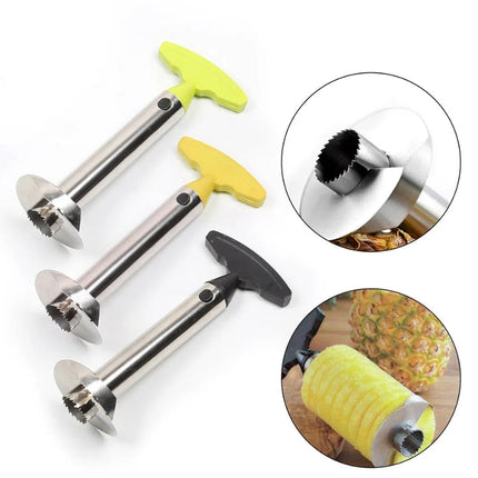 Stainless Steel Pineapple Peeler and Slicer with Ergonomic Handle | Efficient Tool for Easy Pineapple Preparation