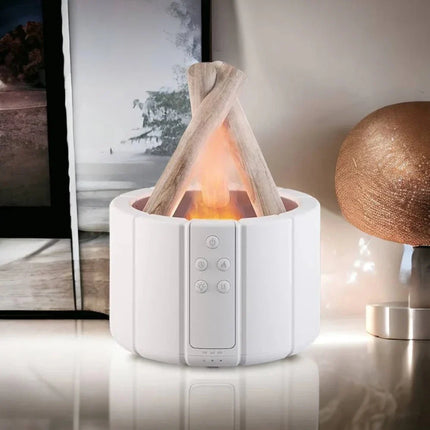 Bonfire Humidifier with LED Glow & Remote Control | Air Hydration and Aromatherapy for Cozy Home Ambiance