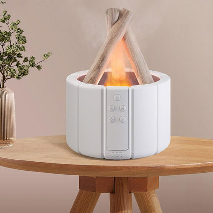 Bonfire Humidifier with LED Glow & Remote Control | Air Hydration and Aromatherapy for Cozy Home Ambiance