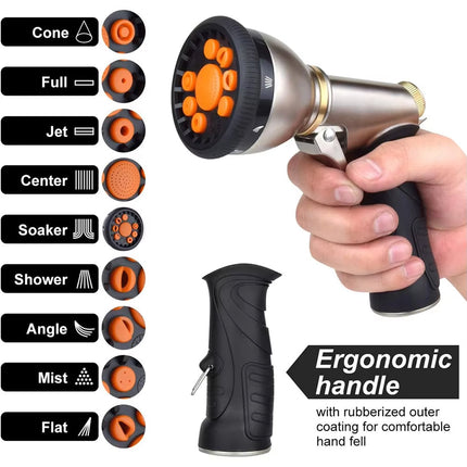 Plumeroz | High Pressure Hose Nozzle with 9 Spray Patterns | Ergonomic Design for Effortless Watering 5