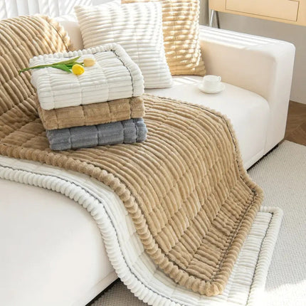 Couch Covers, Plush Pet Sofa Cover with Pleated Edges – image 6