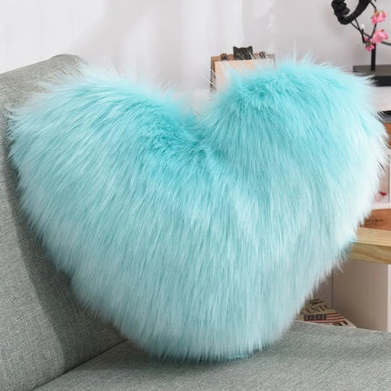 Heart Throw Pillow, Plush Heart Shaped Couch Pillow for Sofa and Bed – image 5