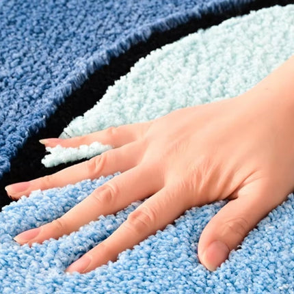 PlushWave | Non-Slip Bath Mat with Absorbent Microfiber Design | Stylish Comfort for Safety 2