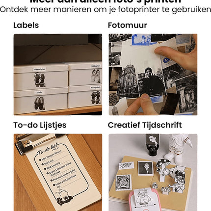 Pocket Print | Mini Portable Printer with Eco-Friendly Thermal Technology | Easy Label & Sticker Printing 4