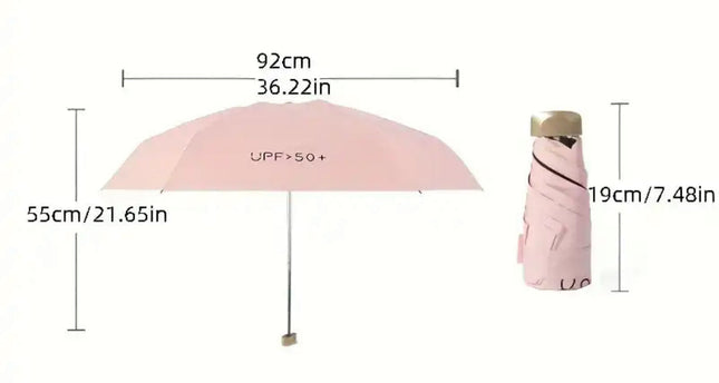Pocket Umbrella | Compact Windproof & UV Protection | Travel-Friendly Design for All Weather 1