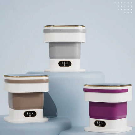 Compact Laundry Washer | Portable Mini Washing Machine with Foldable Design | Efficient for Small Loads