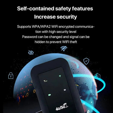 Portable 5G Router | High-Speed WiFi with Extended Battery Life | Reliable Internet for Travel and Streaming 2
