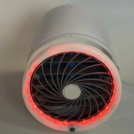 Portable Air Circulation Fan with LED Lights & Reusable Ice Packs for Enhanced Cooling 2