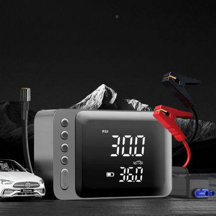 Portable Air Compressor Power Pack | 4000A Car Jump Starter with Smart Features for Roadside Assistance 1