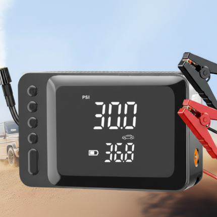 Portable Air Compressor Power Pack | 4000A Car Jump Starter with Smart Features for Roadside Assistance 2