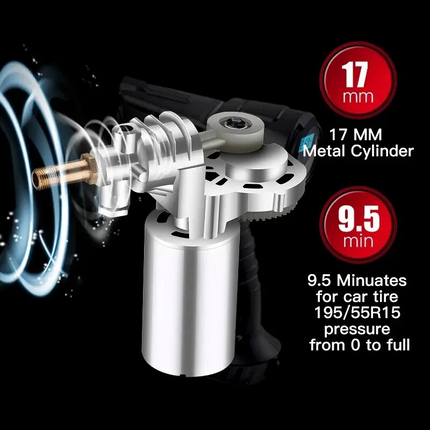 Portable Air Compressor | 120W Handheld Tire Inflator with Smart Auto-Stop Feature | Compact Design for Effortless Inflation 2