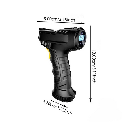 Portable Air Compressor | 120W Handheld Tire Inflator with Smart Auto-Stop Feature | Compact Design for Effortless Inflation 4