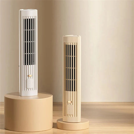 Portable Air Conditioner Tower Fan | Bladeless Design with USB Rechargeable Battery | Compact Cooling Solution for Home and Office 3