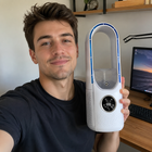 Portable Air Conditioner | Bladeless Cooling Fan with Remote Control | Sleek Design for Quiet Comfort 0
