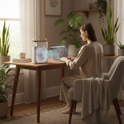 Portable Air Conditioner | Evaporative Cooler with Remote Control | Efficient Personal Cooling for Home and Office 2