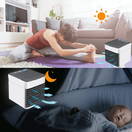 Portable Air Cooler | 3-in-1 Evaporative Cooler Fan with LED Light | Lightweight Design for Fresh Air and Comfort 5