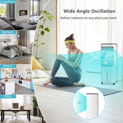 Portable Air Cooler | 4-in-1 Evaporative Fan with 12L Water Tank | Customizable Airflow for Home Comfort 5