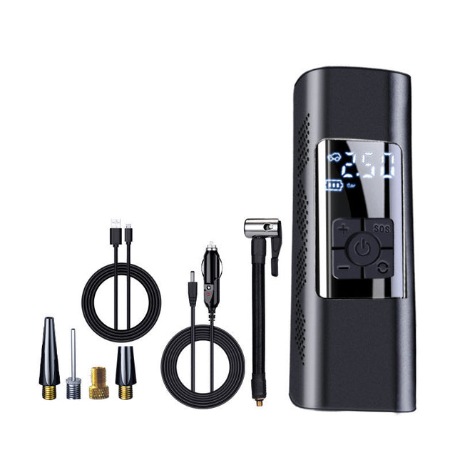 Portable Air Pump | Wireless Tire Inflator with Digital Display | Compact Design for Easy Transport 0