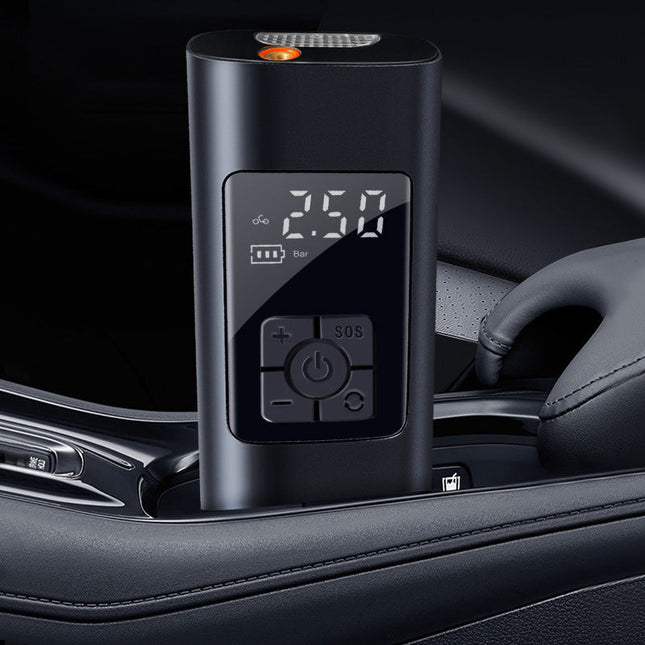 Portable Air Pump | Wireless Tire Inflator with Digital Display | Compact Design for Easy Transport 1