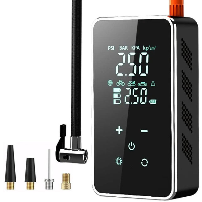 Portable Air Pump | Wireless Tire Inflator with Touchscreen Control | 150 PSI for Cars, Bikes, and Motorcycles 0