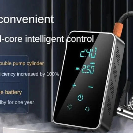 Portable Air Pump | Wireless Tire Inflator with Touchscreen Control | 150 PSI for Cars, Bikes, and Motorcycles 2