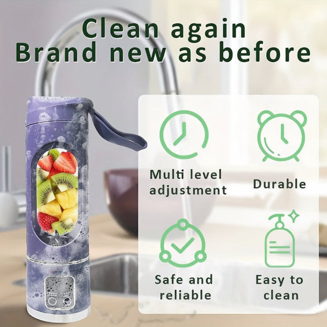 Portable Blender Cup | USB Rechargeable Smoothie Juicer for Quick Drinks 1