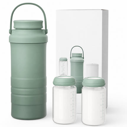 Portable Breast Milk Cooler | Insulated Container with 24-Hour Cooling | Travel-Friendly Solution for Safe Milk Storage 0