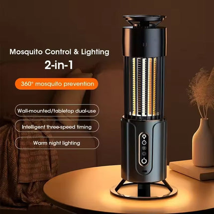 Portable Bug Zapper | Indoor & Outdoor Mosquito Control with Silent Operation | USB Rechargeable for Peaceful Pest-Free Living 2