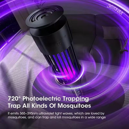 Portable Bug Zapper | Indoor & Outdoor Mosquito Control with Silent Operation | USB Rechargeable for Peaceful Pest-Free Living 5
