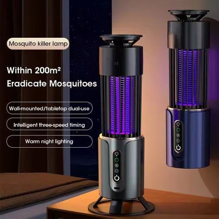 Portable Bug Zapper | Indoor & Outdoor Mosquito Control with Silent Operation | USB Rechargeable for Peaceful Pest-Free Living 8