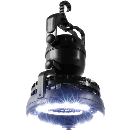 Portable Camping Fan | Rechargeable Battery Operated Fan with LED Light | Lightweight Design for Outdoor Comfort 1