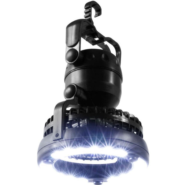 Portable Camping Fan | Rechargeable Battery Operated Fan with LED Light | Lightweight Design for Outdoor Comfort 1