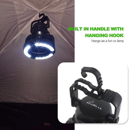 Portable Camping Fan | Rechargeable Battery Operated Fan with LED Light | Lightweight Design for Outdoor Comfort 6