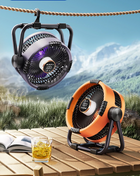 Portable Camping Fan with LED Light & Power Bank | Rechargeable 20,000mAh Battery for Up to 100 Hours of Use 0
