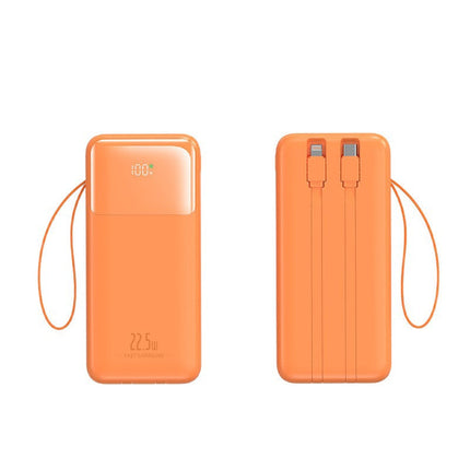Portable Charger Power Bank with Fast Charging & Integrated Cables | Compact Design for On-the-Go Convenience 1