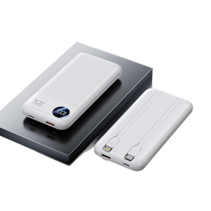 Portable Charger | 10000mAh Power Bank with Built-In Cables | Compact Design for Fast On-the-Go Charging 1