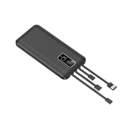 Portable Charger | 19000mAh Power Bank with Integrated Cables | Convenient On-the-Go Charging for All Devices 1