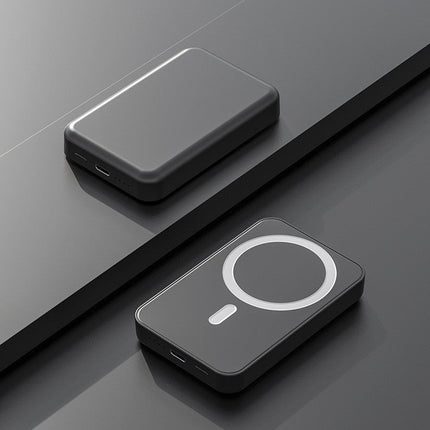 Portable Charger | Induction Power Bank with Integrated Cable Management | High Capacity for Effortless Charging 4