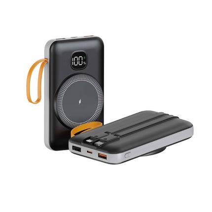 Portable Charger | Inductive Fast Charging Power Bank with LED Indicator | Compact Design for On-the-Go Device Charging 0