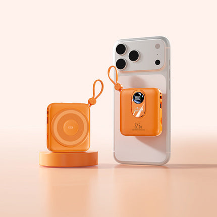 Portable Charger | Mini Power Bank with Fast Induction Charging | Compact Design for On-the-Go Convenience 5